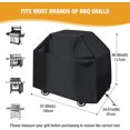 thumbnail image 3 of 420D grill cover(145*61*117cm black), 3 of 5
