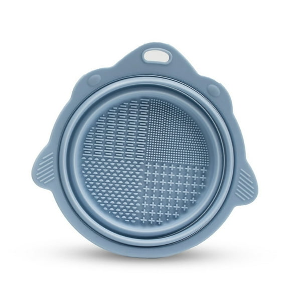 Folding Makeup Brush Cleaning Bowl Powder Puff Beauty Brush Pad Makeup Tool Cleaning Tool