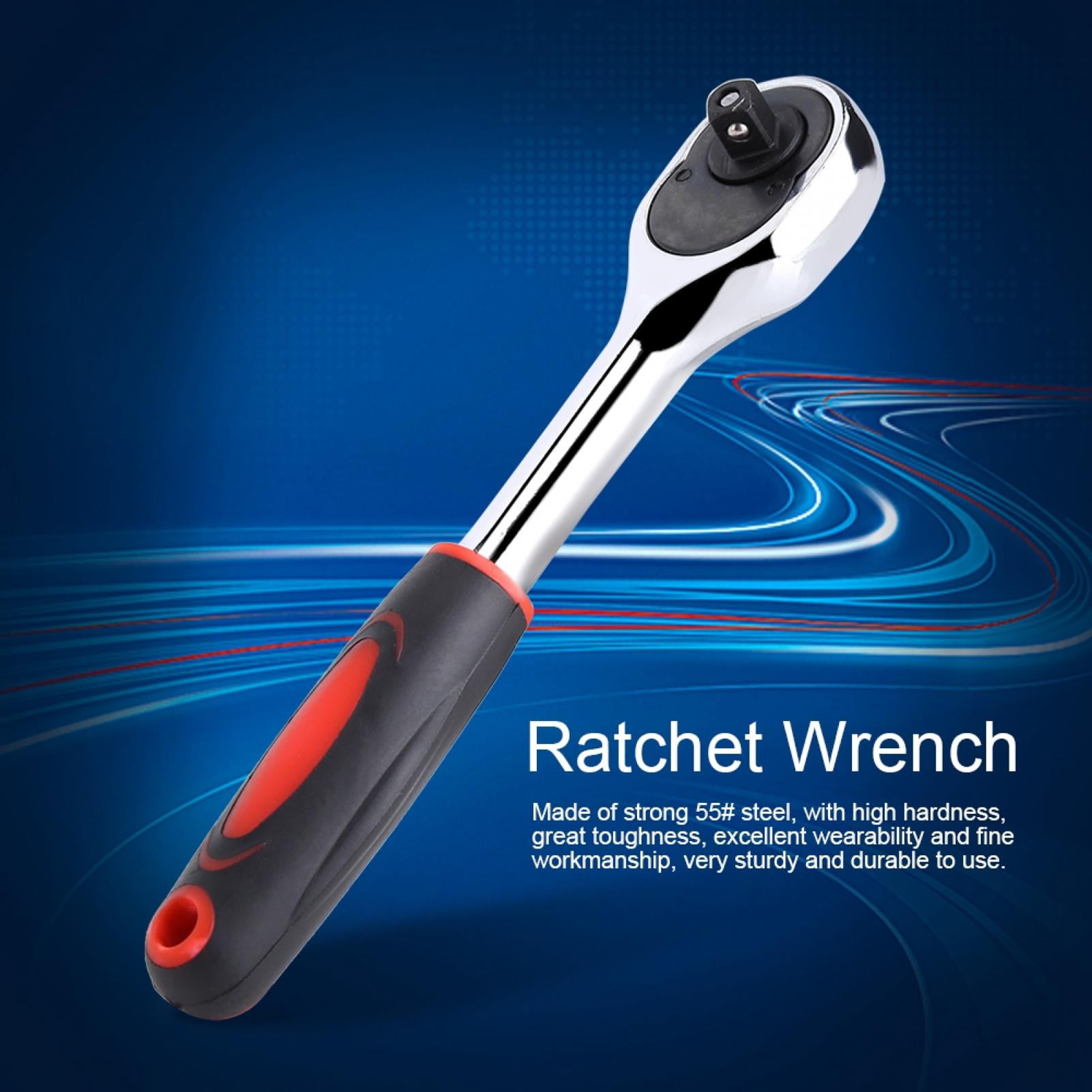 Heavy Duty 1/4" Drive Quick Release Ratchet Socket Wrench Hand Tools