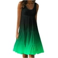 thumbnail image 2 of Women's Plus Size Summer Dresses Casual Fashion Holiday Summer Solid Color Sleeveless Party Beach Dress on Clearance, 2 of 5