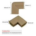 thumbnail image 2 of 8pcs Desk Tables Edge Foam Corner Cushions Guard Strip Roll Soft Bumper Protector with Stick Tapes Pale Brown, 2 of 7