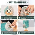 thumbnail image 4 of Corals Shells Starfish Seaside Table Lamp with USB Port LED Warm Light Lamp Night Light Home Decor, 4 of 7