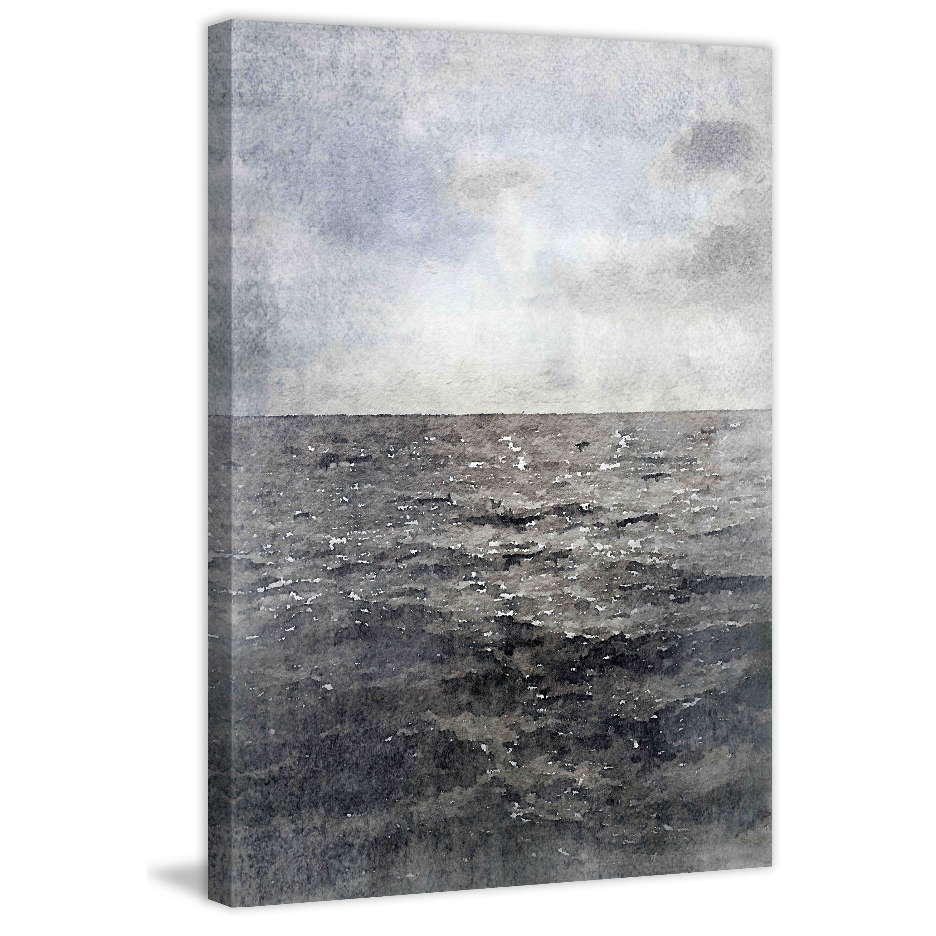 Marmont Hill - "Dark Water" by Irena Orlov Painting Print on Wrapped Canvas