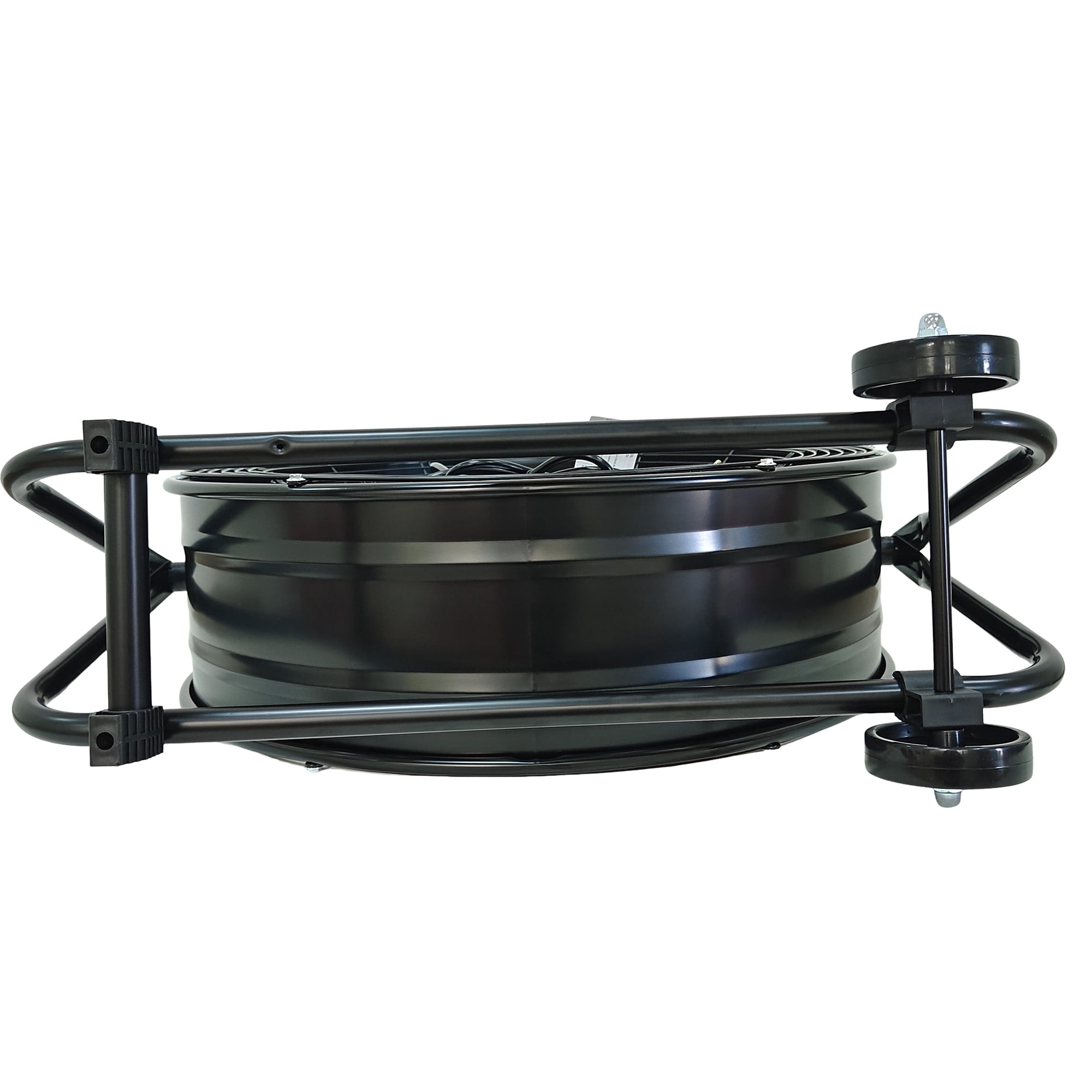 Industrial Drum Fan 24 Inch, Heavy Duty High Velocity Shop Fan with 2 Speed Settings, Pure Copper Motor for Warehouse, Workshop, Garage, Factory, Black