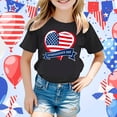 thumbnail image 2 of MKHSQHDG Girls Shirts Size 10-12 Tight Kids Baby Boys America Flag Shirts 4th of July T Shirt Toddler Girls Patriotic Tops Tee Independence Day Clothes 4th of July Shirts 8-9 Years, 2 of 4