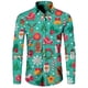 thumbnail image 3 of Camisa de manga larga para hombre, regalo de Año Nuevo 2024, camisa con estampado 3D de temática navideña, camisa informal de fiesta de talla grande para hombre S-5XL, 3 of 5