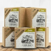 Pack of 5 Oats Soap Bars of Goat Milk - Sensitive, Delicate and Aged Skin - Migo Natural Co.