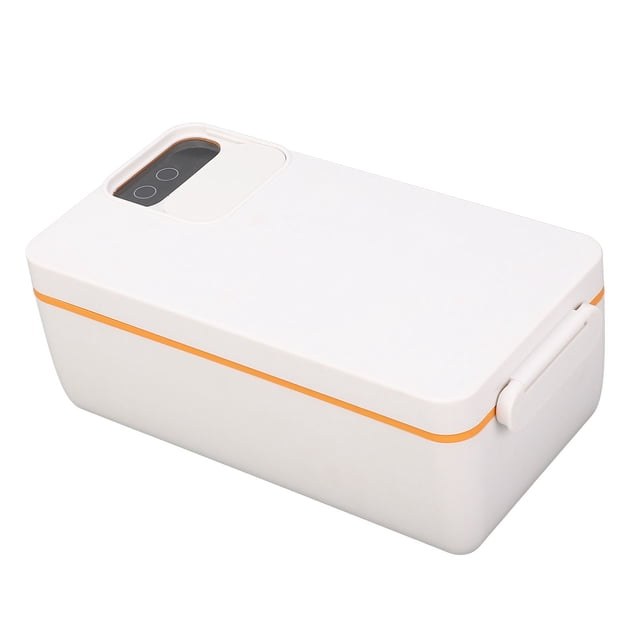 Electric Lunch Box Food Heater, 1L Portable Food Warmer Lunch Box for Car Home Leak Proof, Lunch Heating Heat Preservation Lunch Box for Students and Office Workers Rechargeable