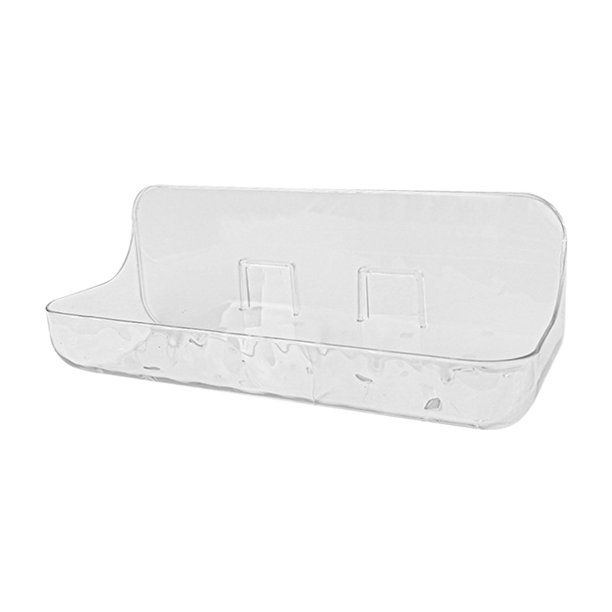 Estante de ducha, cesta de ducha acrílica extraíble, sin necesidad de perforar, cesta de almacenamiento para baño, organizador de baño para 24x9x8cm