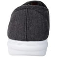 thumbnail image 3 of Mens Slip On Touch and Close Canvas Summer Holiday Pumps Shoes - Charcoal - US 11, 3 of 7