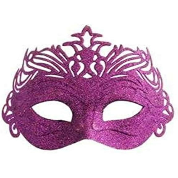 MB Fancy Fuschia Glitter Costume Mask