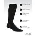 thumbnail image 3 of MeMoi Men's Classic Wide Ribbed Crew Socks 3-Pack - Mens - Male, 13-15, Ribbed Black, 3 of 7