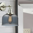 thumbnail image 4 of 203-PN-G73 Innovations Lighting Bell - 1 Light Wall Sconce In Industrial Style-12 Inches Tall and 8 Inches Wide-Polished Nickel Finish-Light Smoke, 4 of 4