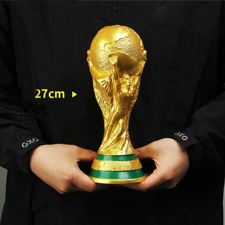 Soccer trophy World Cup Trophy Model Souvenir Gold 5/8.3/10.6/14 inch 