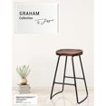 thumbnail image 5 of Jessar - Tabourets de Comptoir Collection Graham, Ensemble de 4, Marron, 5 of 5