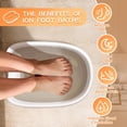 thumbnail image 2 of Ionic Foot Bath Basin for Detox  with 100 Liners, Portable Ergonomic Foot Soaking Tub for Home Spa, 2 of 6