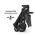 thumbnail image 4 of Mompush Ultimate2 Premium Baby Stroller with Bassinet, Black, 4 of 9