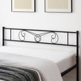 thumbnail image 6 of COZONY Queen Bed Frame with Double Carvings,79.9*60.2*35",Sturdy Headboard and Footboard,Metal Mattress Foundation and Storage Function,Noise-Free,No Box Spring Required,Easy to Install，Black, 6 of 9
