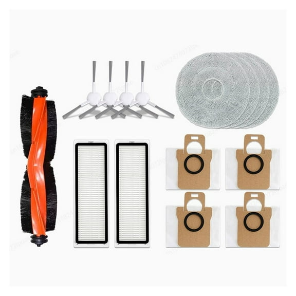 Compatible With Xiaomi Robot Vacuum X20 / X20 Plus Parts Accessories Main Brush Side Brush Hepa Filter Mop Cloth Dust Bag Replacement Spare