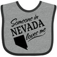 thumbnail image 3 of Inktastic Someone in Nevada Loves Me Boys or Girls Baby Bib, 3 of 4