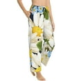 thumbnail image 2 of Naloa Bees Collecting Nectar Print Women’s Ultra-Soft Comfy Pajama Lounge Pants with Pockets & Drawstring, 2 of 8