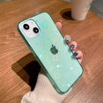 thumbnail image 1 of Funda de teléfono transparente con patrón de corazón de amor y láser degradado a la moda para iPhone 13 11 12 14 Pro Max X XS XR 7 8 Plus SE2 parachoques a prueba de golpes Tan Jianjun unisex, 1 of 2