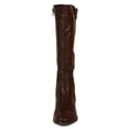 thumbnail image 4 of Nature Breeze BD76 Women Leatherette Fabric Almond Toe Knee High Riding Boot, 4 of 6