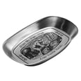 thumbnail image 3 of Plato de hojalata retro europeo con forma de barco, bandeja de hojalata vintage, plato de metal retro para aperitivos y frutas, estilo cosecha., 3 of 12