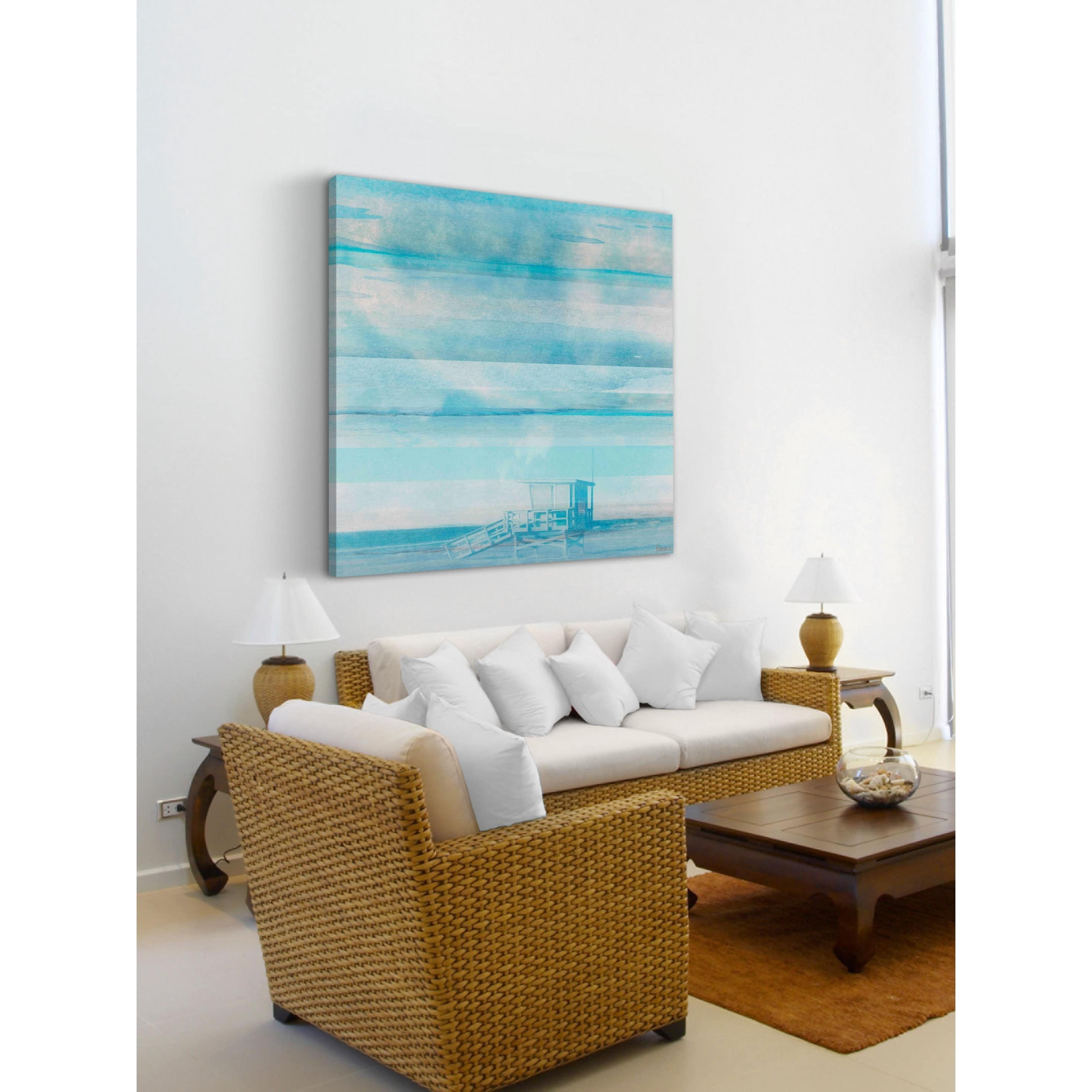 Parvez Taj "Life Guard Shack" Print on Canvas