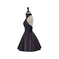 thumbnail image 2 of Jack Skellington Inspired Black Striped Dress - Women's Elegant Gothic dress, 2 of 6