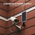 thumbnail image 3 of Cargador Solar de 12V, banco de energía Solar de polisilicio de 10W con puerto de CC, cargador de energía Solar con mosquetón para cámara de monitoreo/teléfono móvil JShteea  Nuevo, 3 of 9