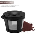 thumbnail image 7 of Single Serve Coffee Maker for K-Cup Single Cup Capsule and Ground Coffee,Coffee Brewer Single Cup Coffee Makers with 6 to 14oz Reservoir, Mini Size, Black, 7 of 7
