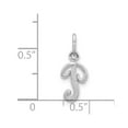 thumbnail image 2 of 14k White Gold w Casted Initial P Charm, 2 of 3