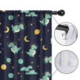 thumbnail image 4 of Blackout Kids Curtains,Dark Blue Dinosaurs Space Pattern Childrens Insulated Curtains Set Of 2,Bedroom Essentials,Toddler Room Decor 42"x63", 4 of 5