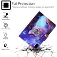 thumbnail image 2 of Allytech Wallet Case for iPad Mini 6th Generation 2021(8.3 Inch), Synthetic Leather Soft TPU Folding Anti-Slip Stand Auto Sleep Wake Drop Proof Card Slots Cover for iPad Mini 6 8.3" 2021, Galaxy Cat, 2 of 6