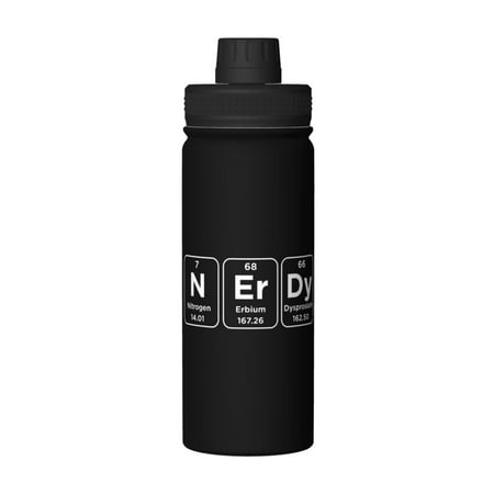 

Nerdy Periodic Table 18 Oz Water Bottles Insulated Water Bottle Stainless Steel Thermos with Flip Lid