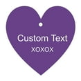 thumbnail image 1 of 100 PCS Custom Made Any Text Hang Tags Heart Shape Personalized Wedding Favor Gift Tags, 1 of 1