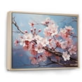 thumbnail image 2 of Designart "Blossom Expressionist Apple Burst II" Apple Blossom Floater Framed Wall Art Living Room, 2 of 7