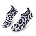 thumbnail image 5 of Men and Women a Slip On Barefoot Quick-Dry Beach Aqua Yoga Water Shoes (Oreo/Black White, 4-5 Women), 5 of 8