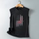 thumbnail image 5 of Camiseta holgada sin mangas con cuello redondo y estampado informal de verano para mujer Pompotops  lopia993420, 5 of 5