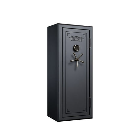 Heritage 24 Gun Fire and Water Safe with Electronic Lock, Silver Santex, 1 each safe 24ESSH, New