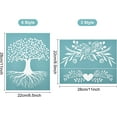 thumbnail image 6 of 9PCS 11x8.6 Inch Self-Adhesive Silk Screen Printing Stencil Set Floral Theme Stencil Set Reusable Silk Screen Mesh Transfer for Painting on Wood Fabric T-Shirt Wall and Home Decorations, 6 of 8