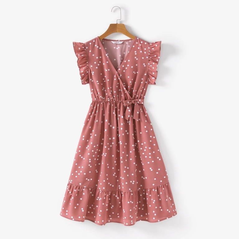 matching evening dresses for mother and daughter Ruffle Tulle Mother Daughter Matching Party Dresses Shop Online –  Children's Territory a Unit of VIC&SI LLC main image 0