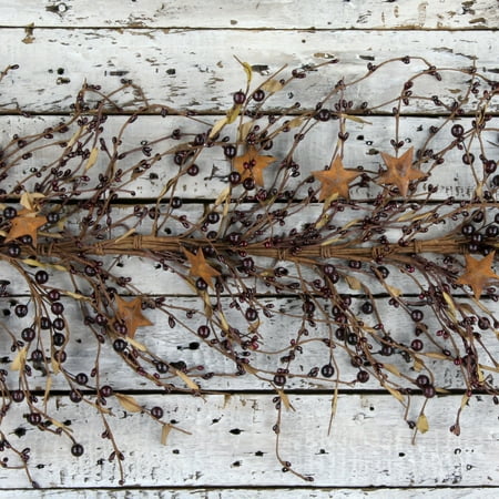 Mixed Berry Garland - Mixed Berry Garland with Stars and Leaves