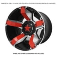 thumbnail image 2 of Red XD Series Center Star Emblems For All Rockstar Wheels-Pack of 5, 2 of 2