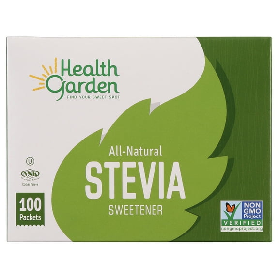 Health Garden Stevia Sweetener Packets, 100 Ct