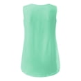 thumbnail image 4 of Women's Casual Solid Color T-Shirt Comfortable Fit Stretchable Soft Fabric Breathable Tank Top for Everyday Wear, 4 of 5