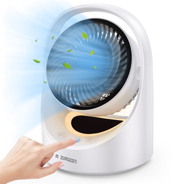 Desk Fan for Home, 9" Air Circulator Venty Fan, Rechargeable Quiet Desk