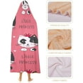 thumbnail image 4 of Cartoon Cat Pattern Wearable Blanket Hoodie Cloak Hooded Blankets Softest Warmth Throw Blanket for Girls Womens Kids, 4 of 6