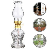 Retro Glass Kerosene Lamp for Indoor Use, Vintage Oil Lantern for Home Decor, Dinner Scene Lighting, Oil Lamp